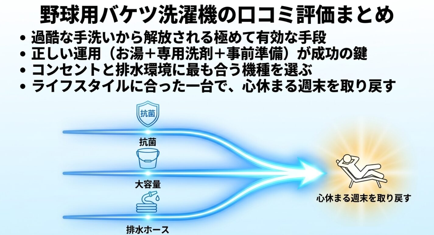 お湯と専用洗剤を用いた正しい運用で過酷な手洗いから解放されるという結論