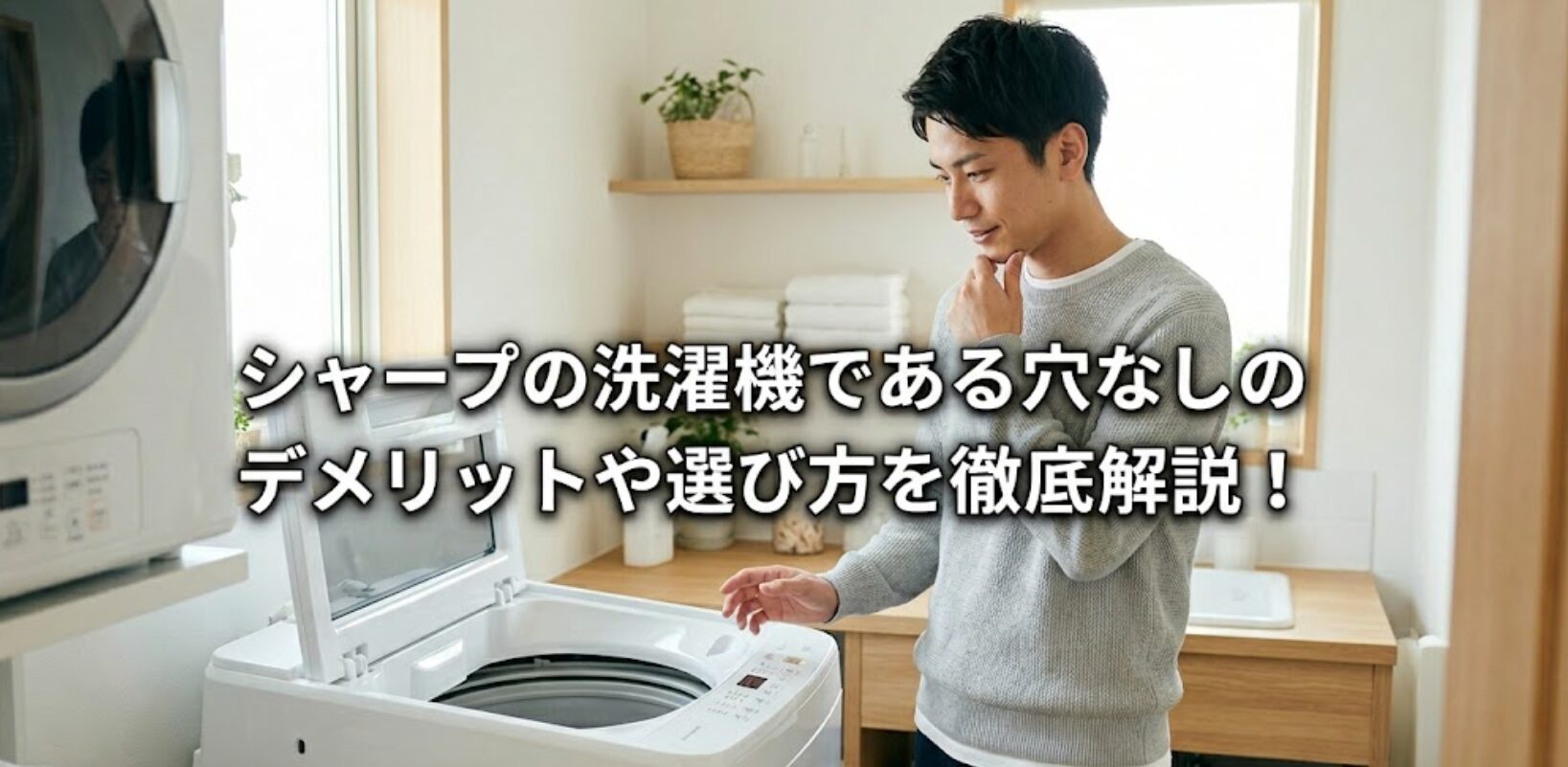 シャープ洗濯機「穴なし」デメリット解説