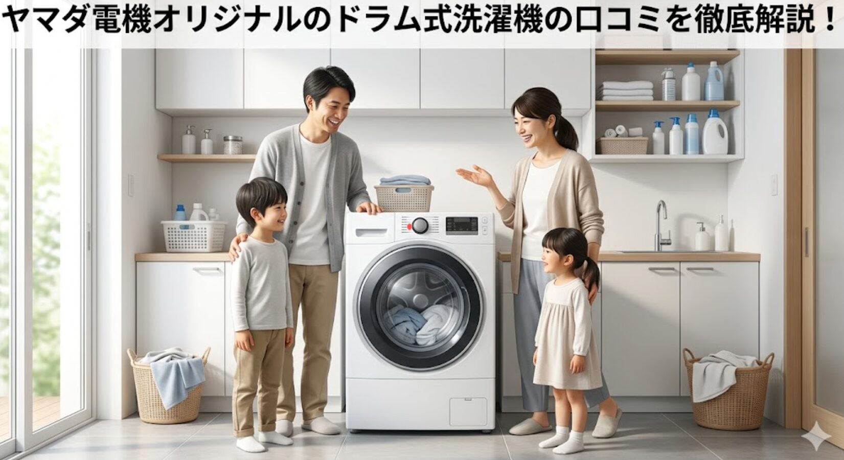 ヤマダ電機ドラム式洗濯機の口コミ・評判を解説