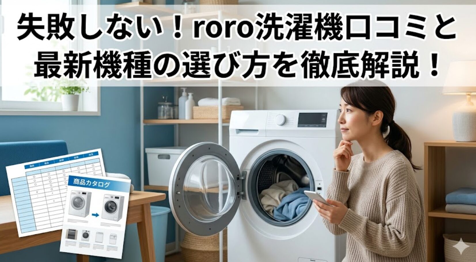 失敗しない！roro 洗濯機口コミと最新機種の選び方を解説！